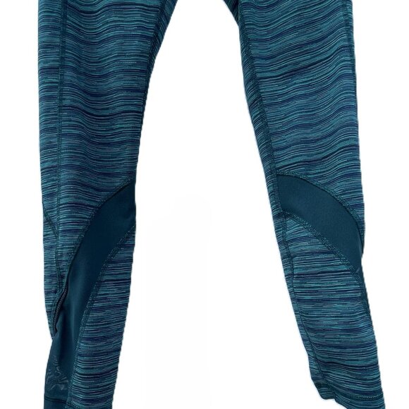 Lululemon Inspire 25" Legging Size 4 Cyber Jungle Hero Blue/Deep Green - Picture 10 of 11